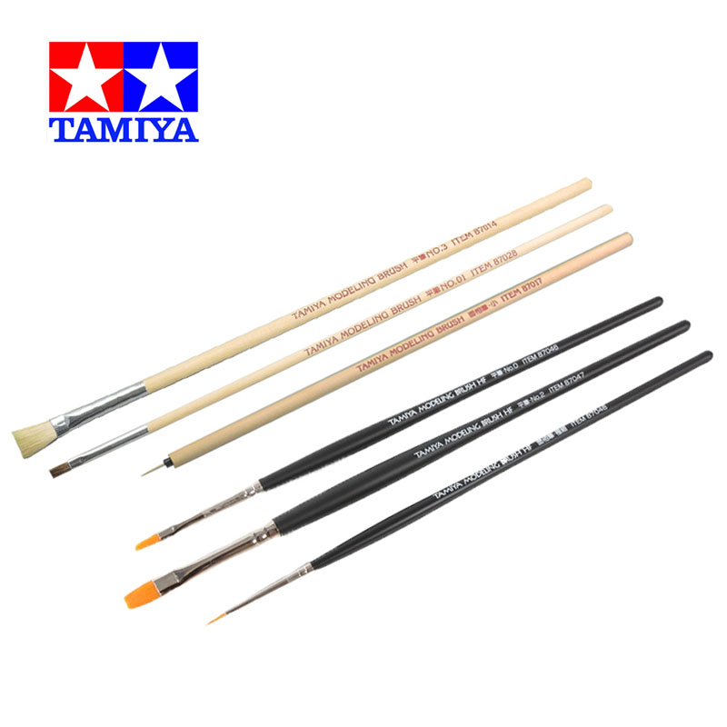 Tamiya Model Paint Set - TAMIYA sikat pemodelan 87066/87067 HF 3