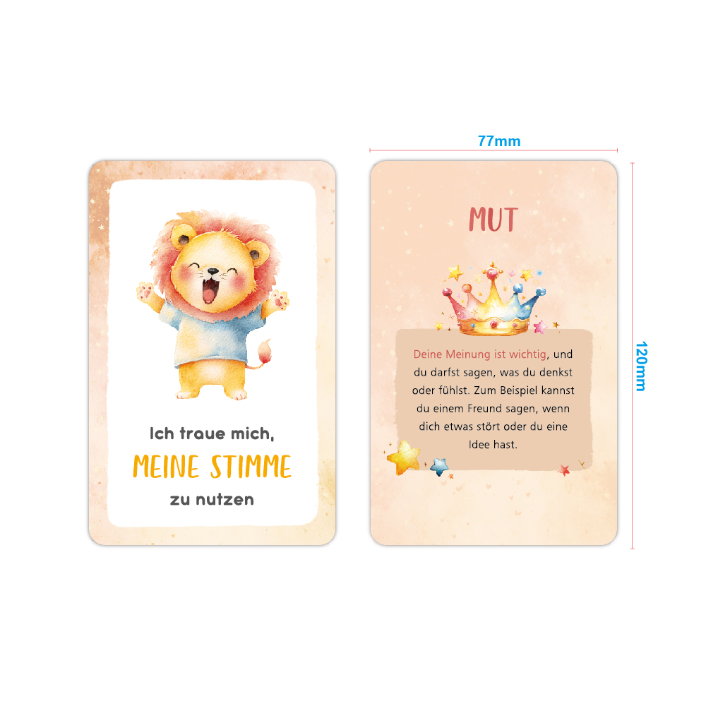 Kids Early Education - Kartu Mindfulness Baru 32PCS Kartu Hewan
