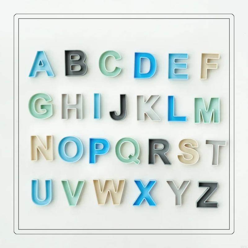 Kids Educational Games Learn English - 24 pcs 9x7cm Silikon Bahasa Inggris