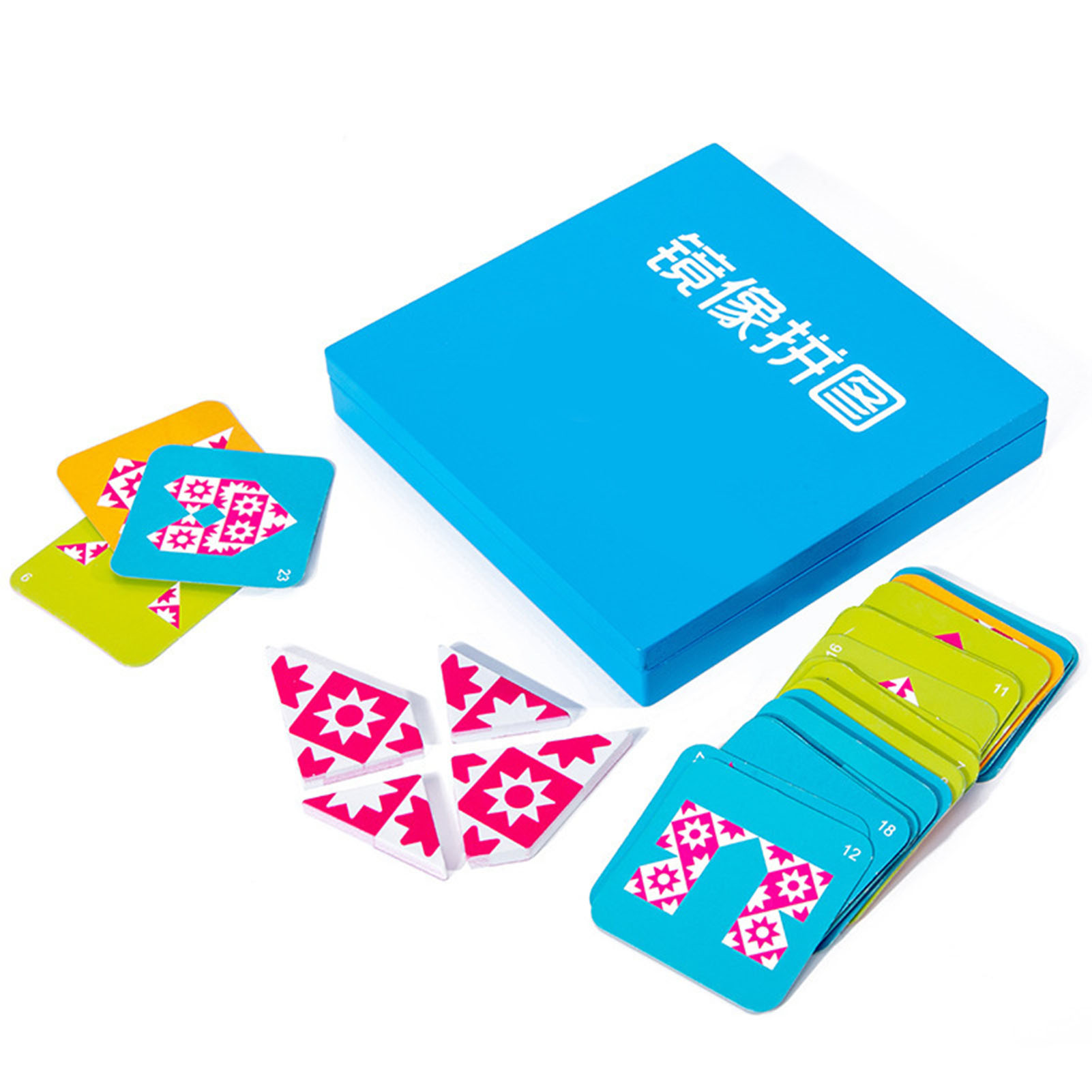 Kids Education Images - Teka-teki Gambar Cermin Puzzle Kayu Permainan