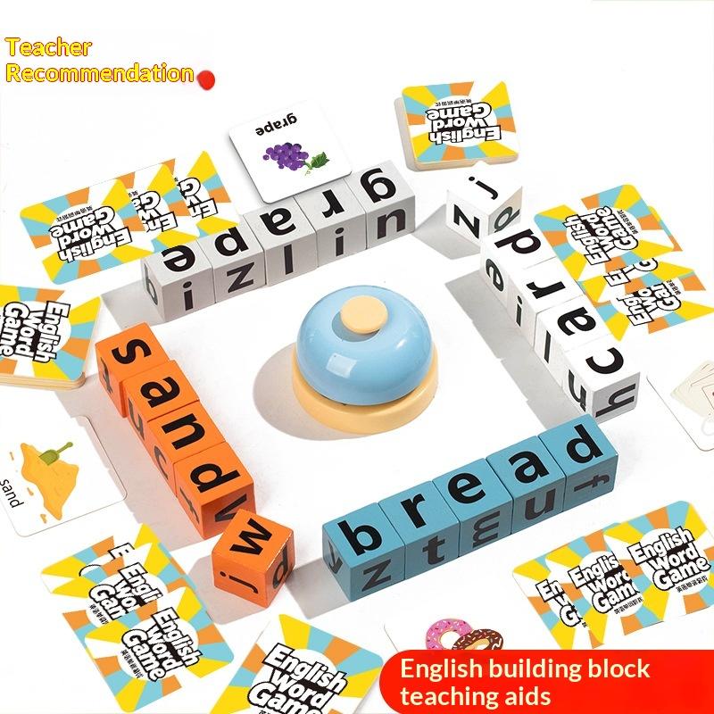 Kids Educational Games Learn English - Set Kartu Flash Permainan Pembentukan Kata