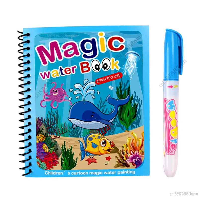 Kids Education Book - Buku Mewarnai Lukisan Air Ajaib Kartun