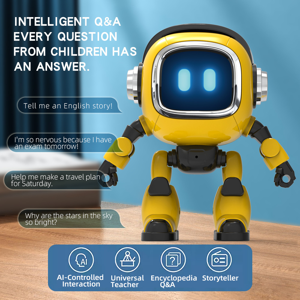 Kids Education Toys - Robot RC Suara AI DeepSeek, Kontrol