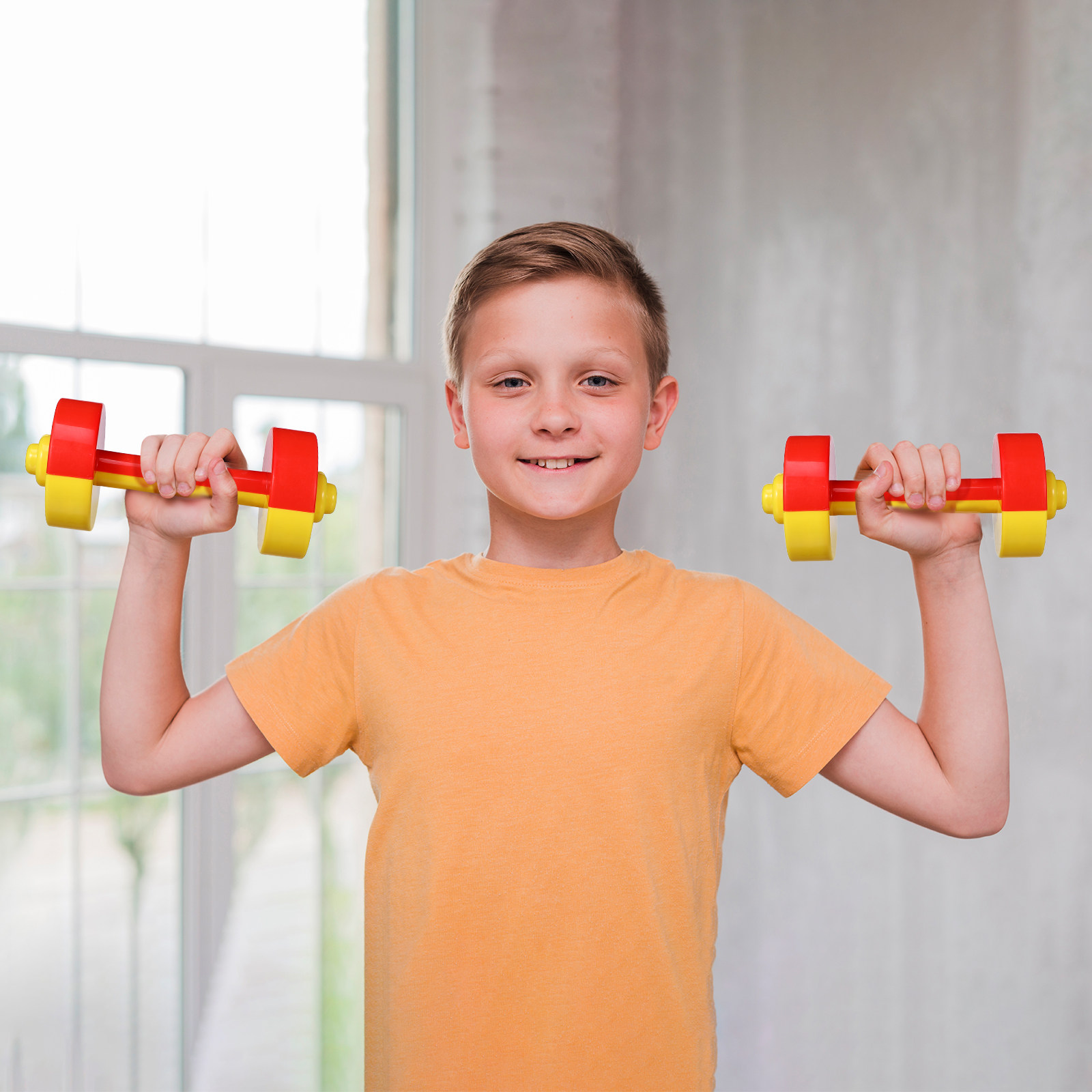 Kids Early Education - 1 Pasang Alat Fitness Anak-anak, Barbel