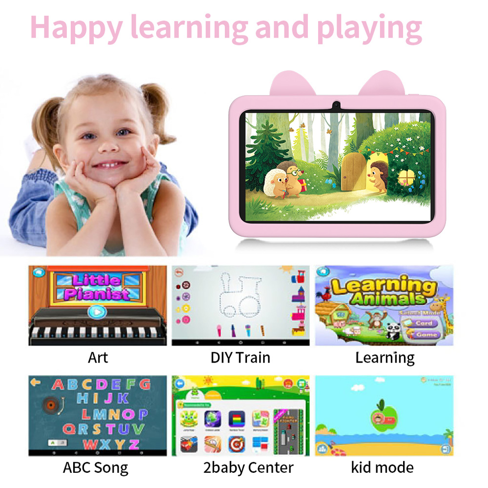 Tablet Anak Motif Kartun 5G 7  - Kids Educational Games Learn English ulasan dan harga
