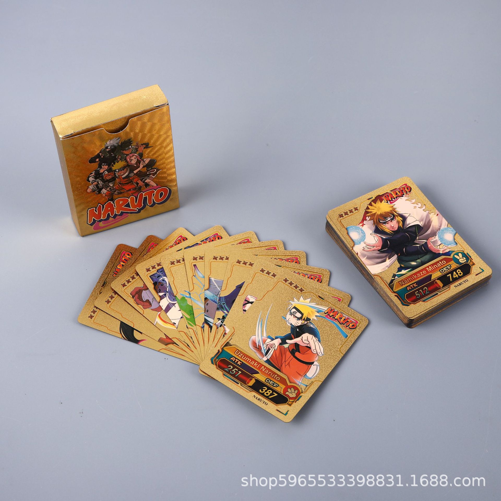 55 Buah Kartu Naruto Seri Emas - English Kids Education ulasan dan harga