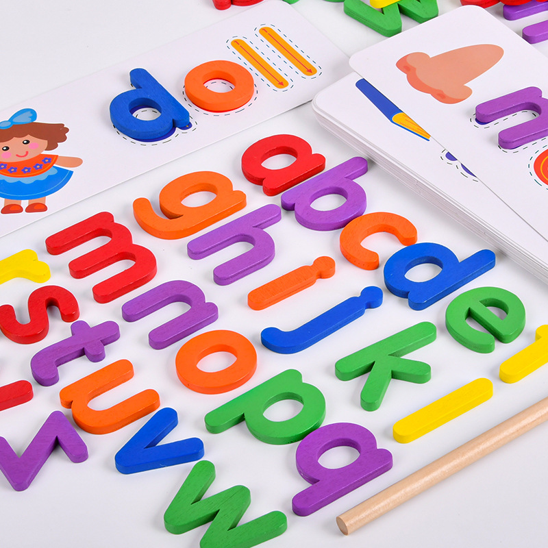 52 Buah Mainan Edukatif Kayu K - Kids Educational Games Learn English ulasan dan harga