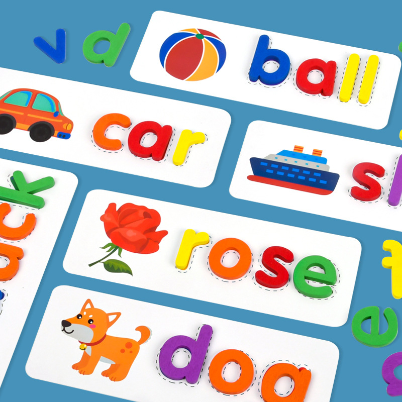 52 Buah Mainan Edukatif Kayu K - Kids Educational Games Learn English ulasan dan harga