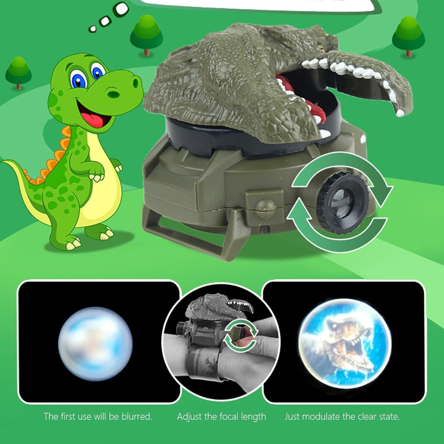 Jam Tangan Proyeksi Dinosaurus - Kids Education Images ulasan dan harga