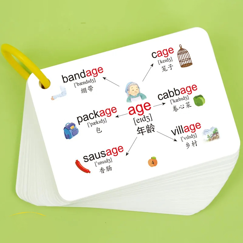 Kartu peta pikiran kata 600 de - Kids Education Card ulasan dan harga