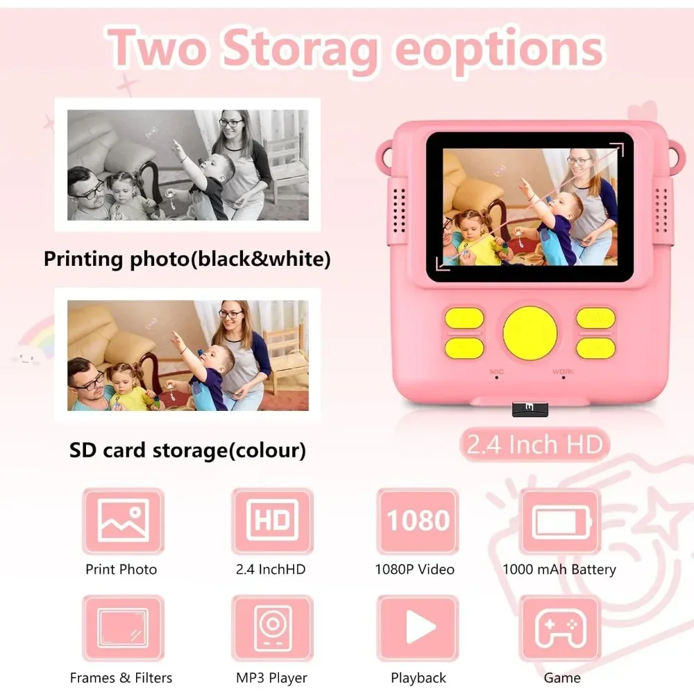 Kamera cetak instan untuk anak - Kids Education Images ulasan dan harga