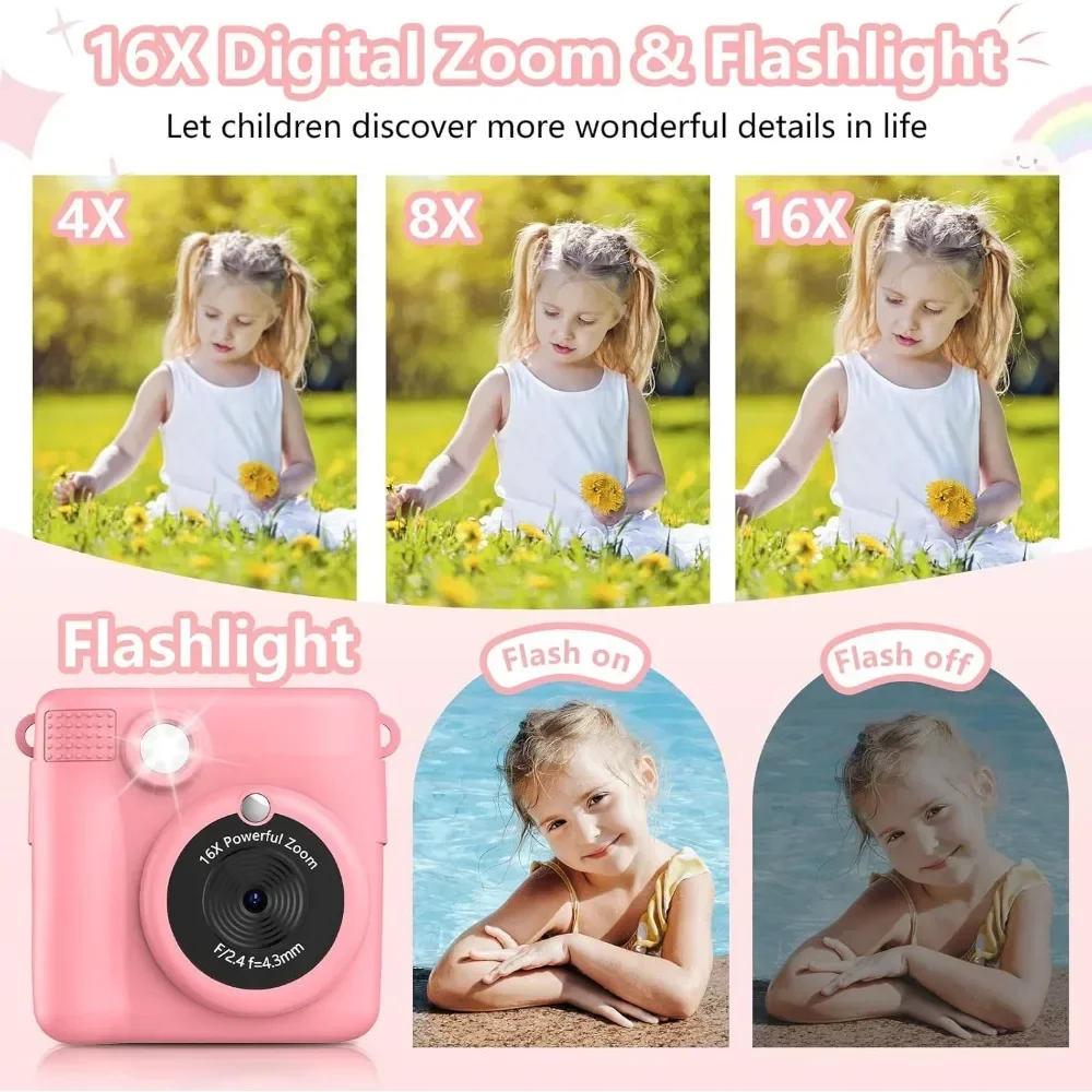 Kamera cetak instan untuk anak - Kids Education Images ulasan dan harga