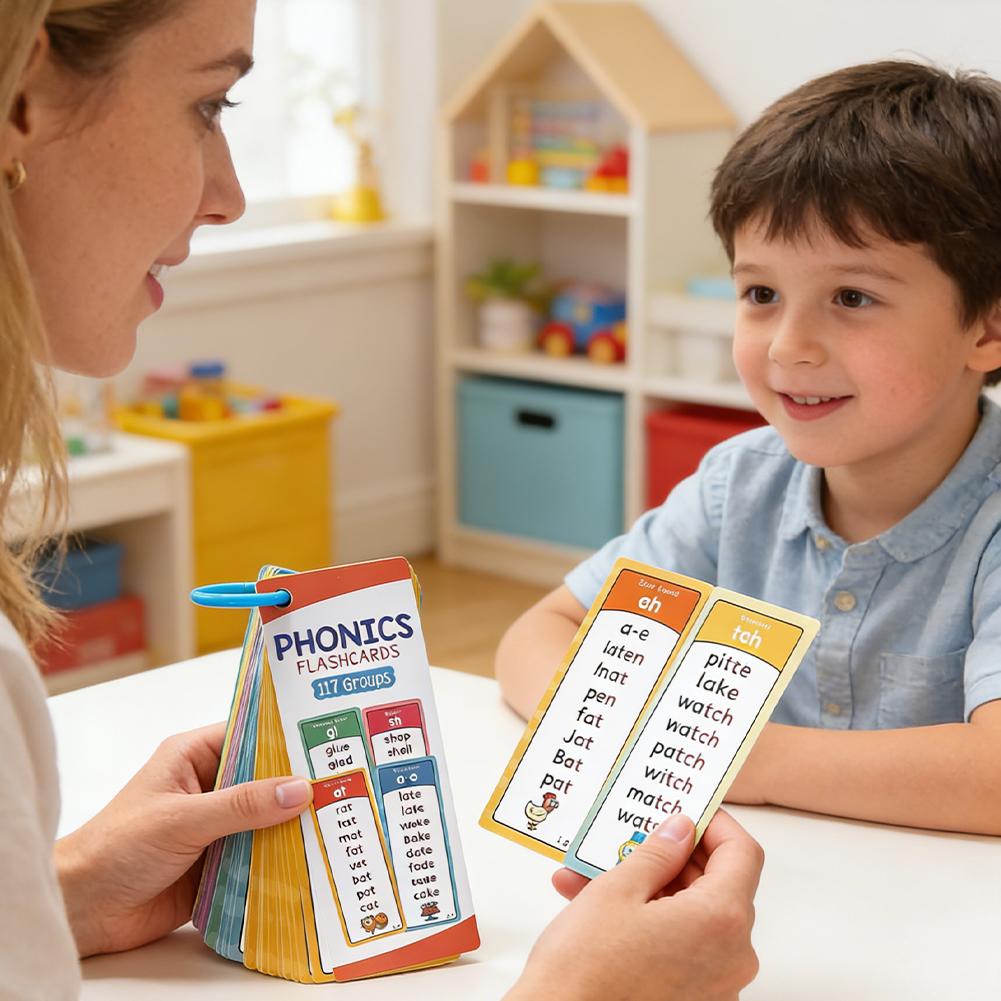 117 Grup Kartu Flash Phonics u - Kids Education Card ulasan dan harga