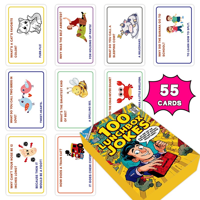 100 Kartu Lelucon Kotak Makan  - Kids Education Questions ulasan dan harga