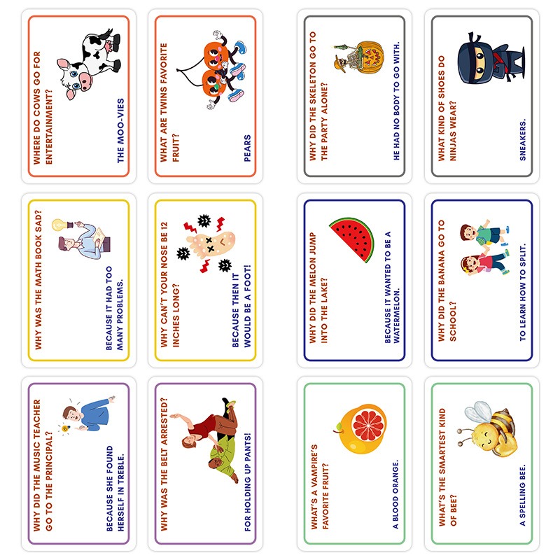 100 Kartu Lelucon Kotak Makan  - Kids Education Questions ulasan dan harga