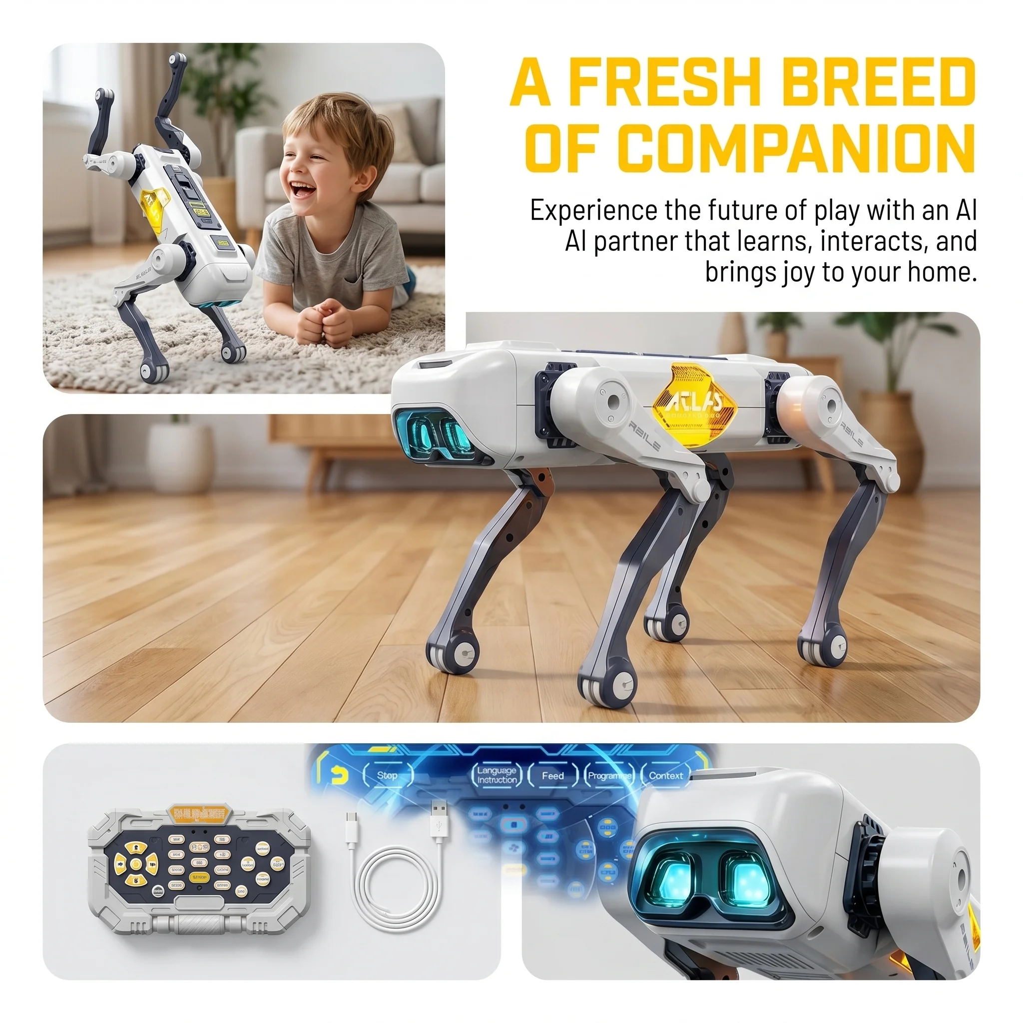Robot Anjing Pintar AI, Kontro - Kids Education Toys ulasan dan harga